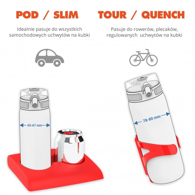 Stalowa butelka 400 ml ION8 - Dino