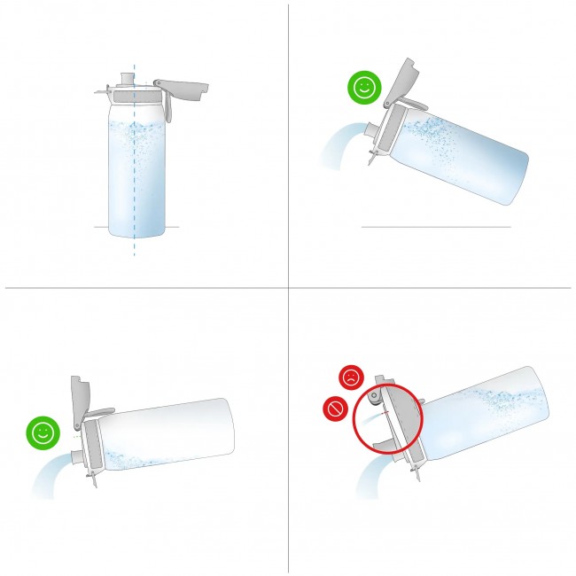 Butelka do picia 1000 ml ION8 - Motivator Blue