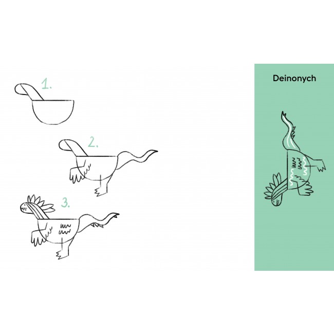 Książka "Umiem rysować dinozaury" Wydawnictwo Kropka