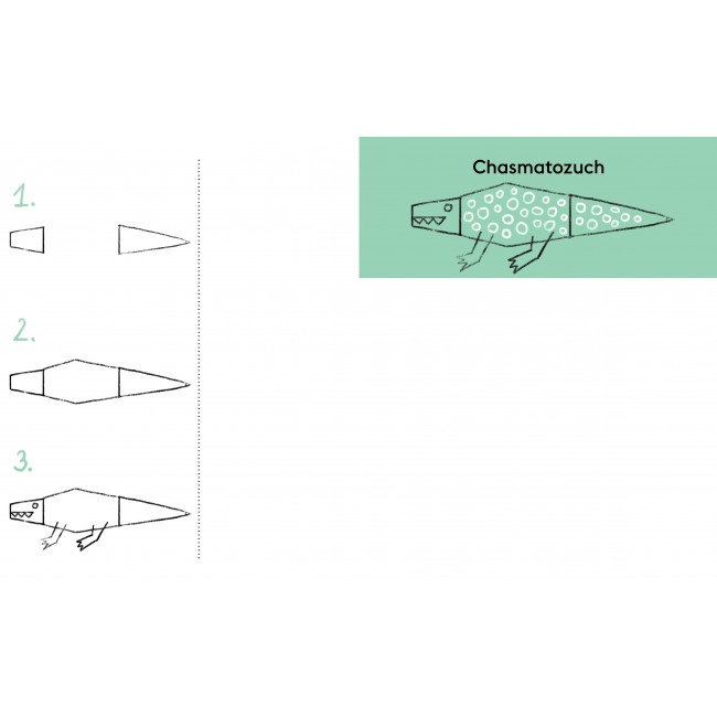 Książka "Umiem rysować dinozaury" Wydawnictwo Kropka
