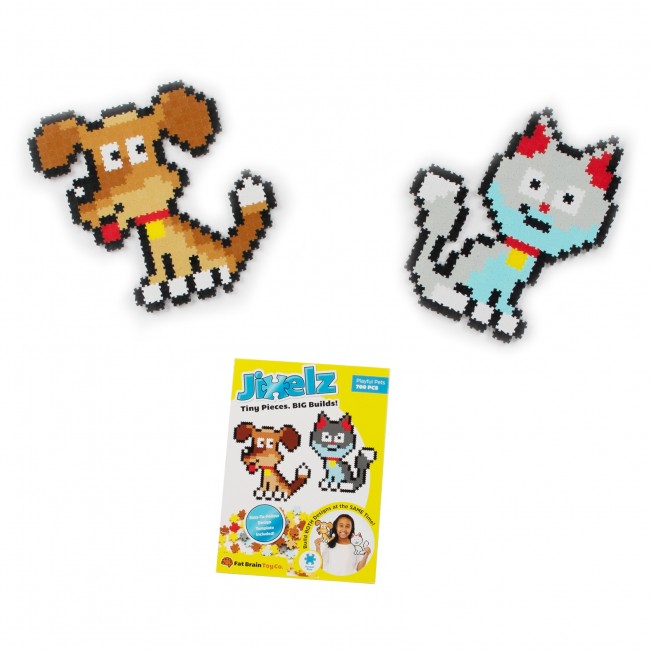 Puzzelki Pixelki Jixelz 700 elem. Fat Brain Toys - Zwierzęta Domowe