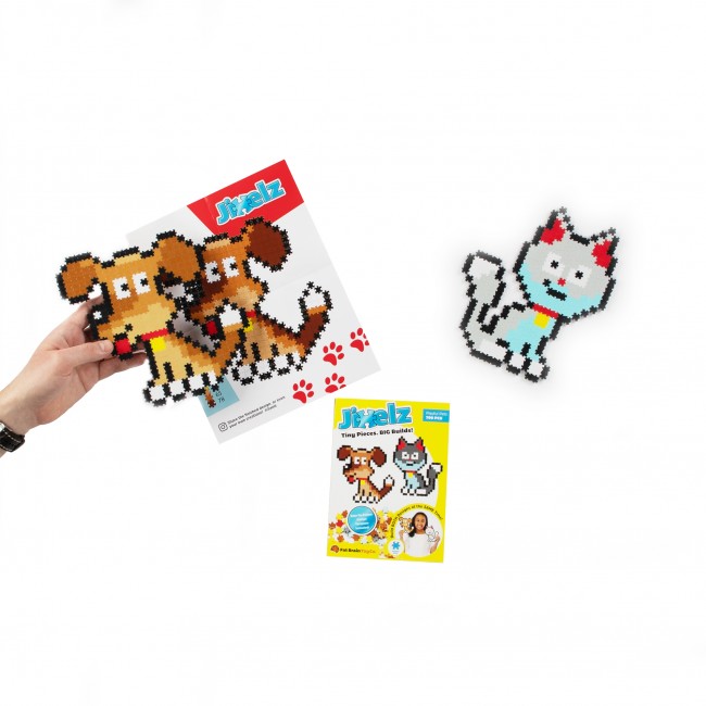 Puzzelki Pixelki Jixelz 700 elem. Fat Brain Toys - Zwierzęta Domowe