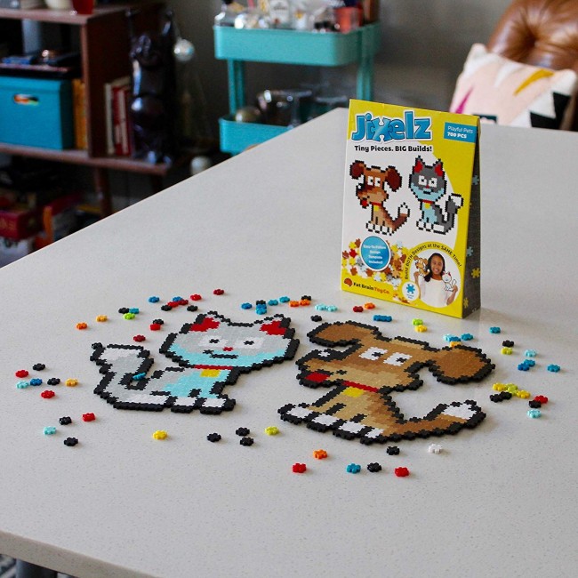 Puzzelki Pixelki Jixelz 700 elem. Fat Brain Toys - Zwierzęta Domowe