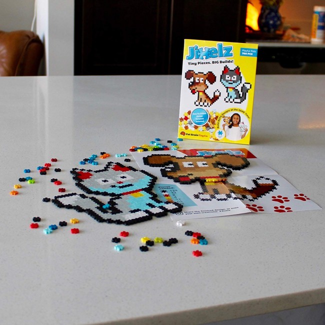 Puzzelki Pixelki Jixelz 700 elem. Fat Brain Toys - Zwierzęta Domowe