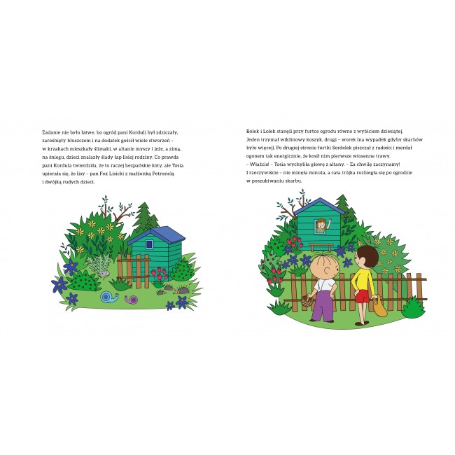 Książka "Bolek i Lolek szukają skarbu. Bajka o wychodzeniu z tarapatów" Wydawnictwo Emotikon