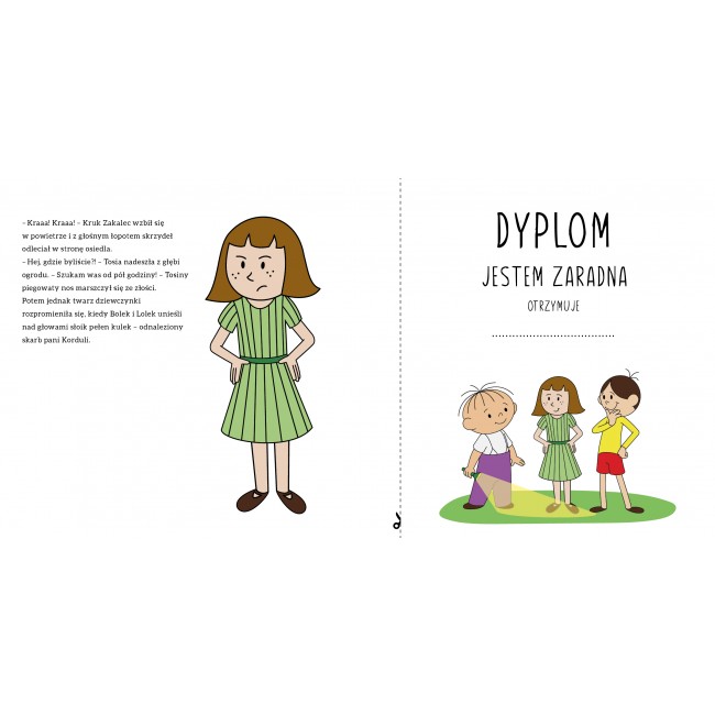 Książka "Bolek i Lolek szukają skarbu. Bajka o wychodzeniu z tarapatów" Wydawnictwo Emotikon