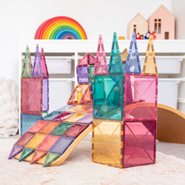 Klocki magnetyczne Connetix - Pastel Starter Pack 64 el.