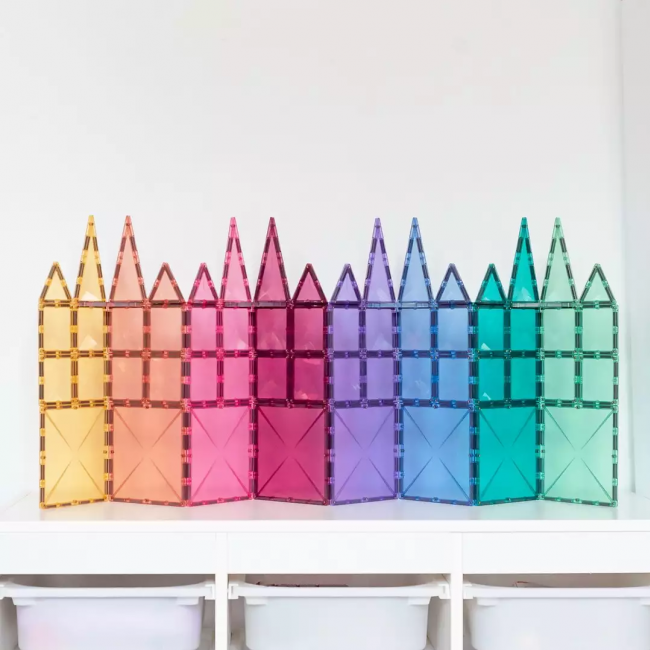 Klocki magnetyczne Connetix - Pastel Starter Pack 64 el.