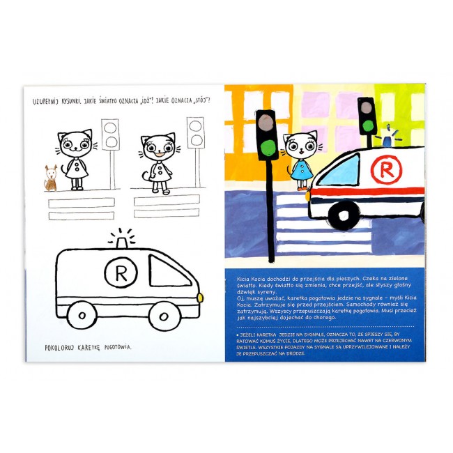 Książka "Kicia Kocia w mieście. Ruch uliczny" wydawnictwo Media Rodzina