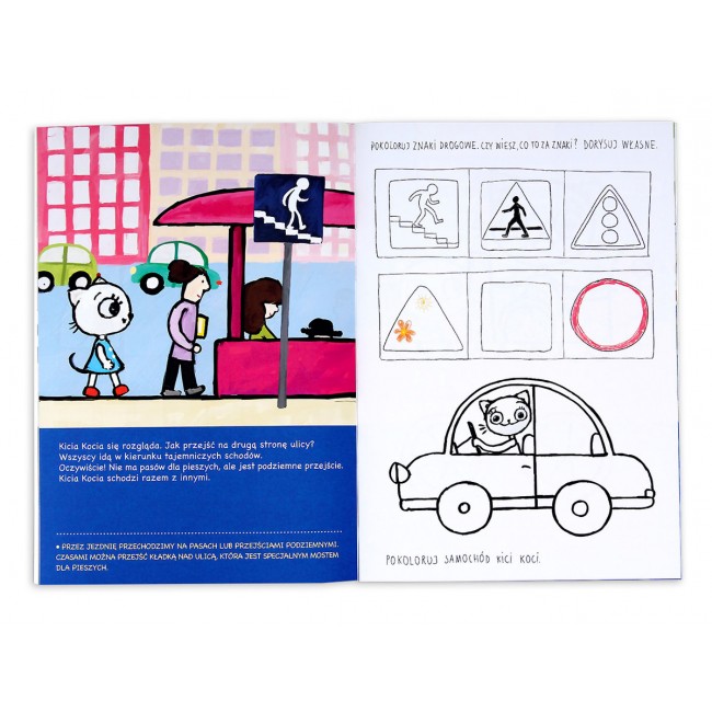 Książka "Kicia Kocia w mieście. Ruch uliczny" wydawnictwo Media Rodzina