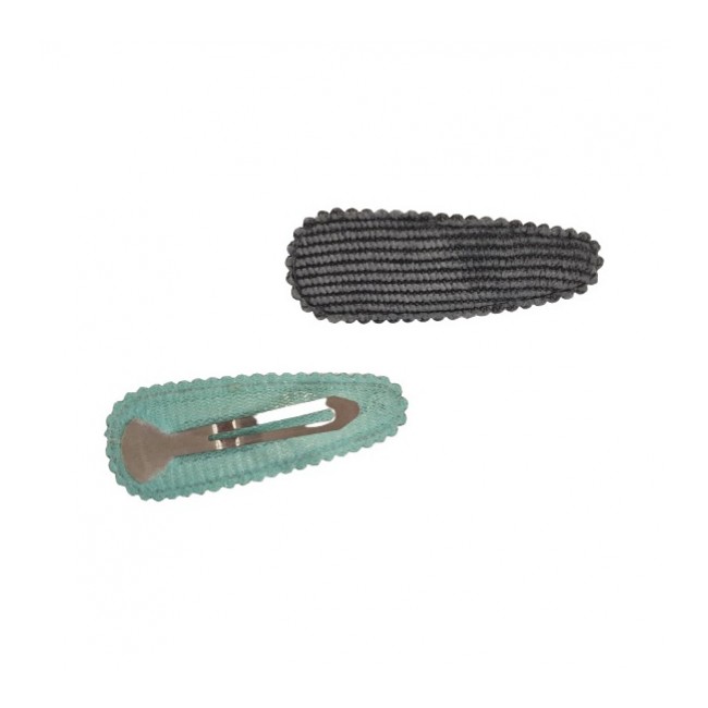 Spinki do włosów Cuty Clips Snails - Bunny Ears Grey-Green