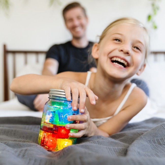 Kostki sensoryczne świecące w wodzie Pippa Glo Pals - zielone