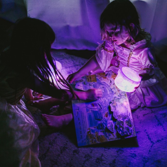 Kostki sensoryczne świecące w wodzie Party Pal Glo Pals - wielokolorowe