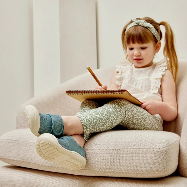 Buciki dziecięce Attipas - Knit Sneakers Blue 24