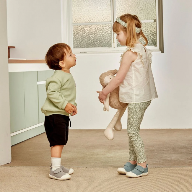 Buciki dziecięce Attipas - Knit Sneakers Blue 24