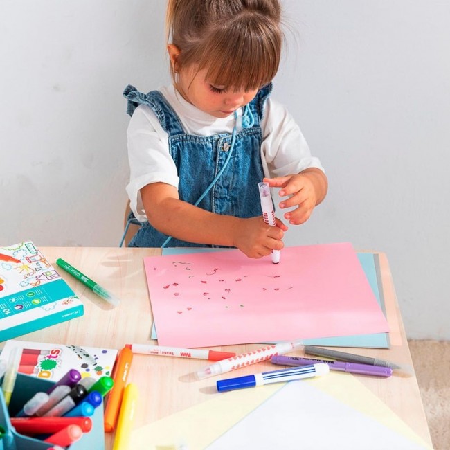 Kropkowe flamastry Apli Kids - 8 kolorów