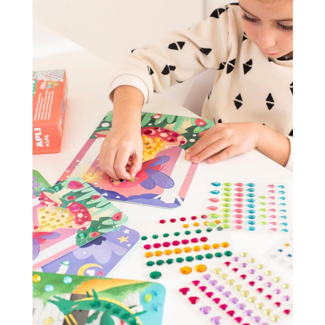 Zestaw artystyczny diamentowa mozaika Apli Kids