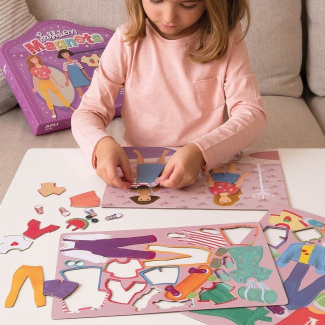 Zestaw z magnesami Apli Kids - Moda