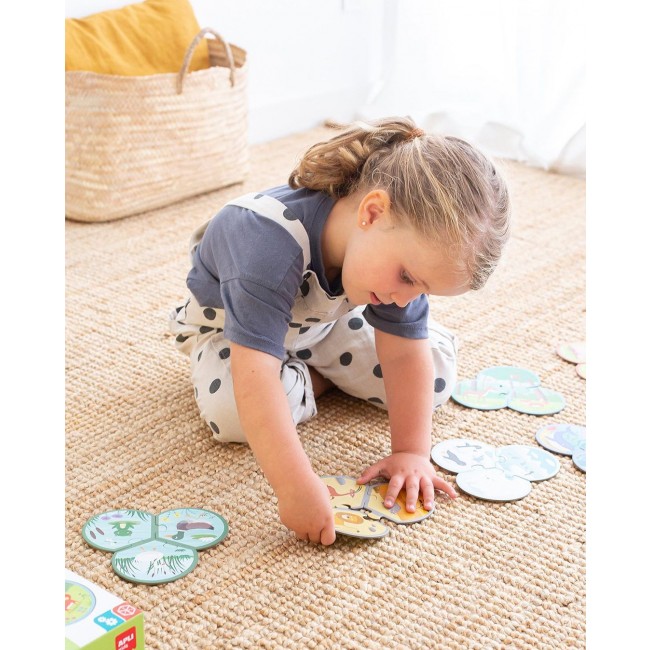 Puzzle trzyczęściowe Apli Kids - Zwierzęta i ich środowisko 3+