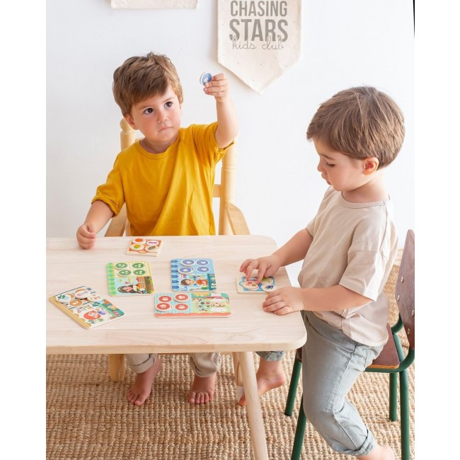 Drewniana gra Apli Kids - Memo Lotto Zakupy