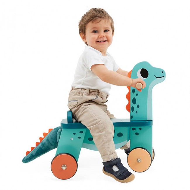 Drewniany jeździk Janod - Dinozaury