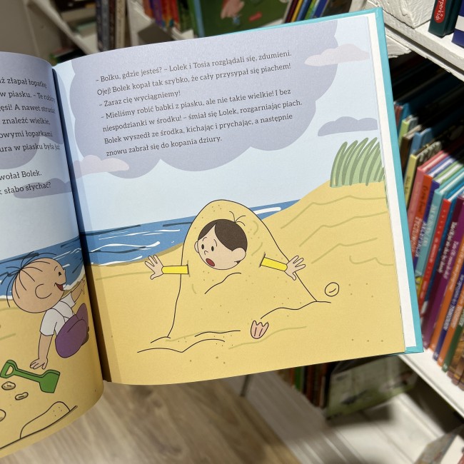 Książka "Bolek i Lolek odkrywają Bałtyk" Wydawnictwo Emotikon