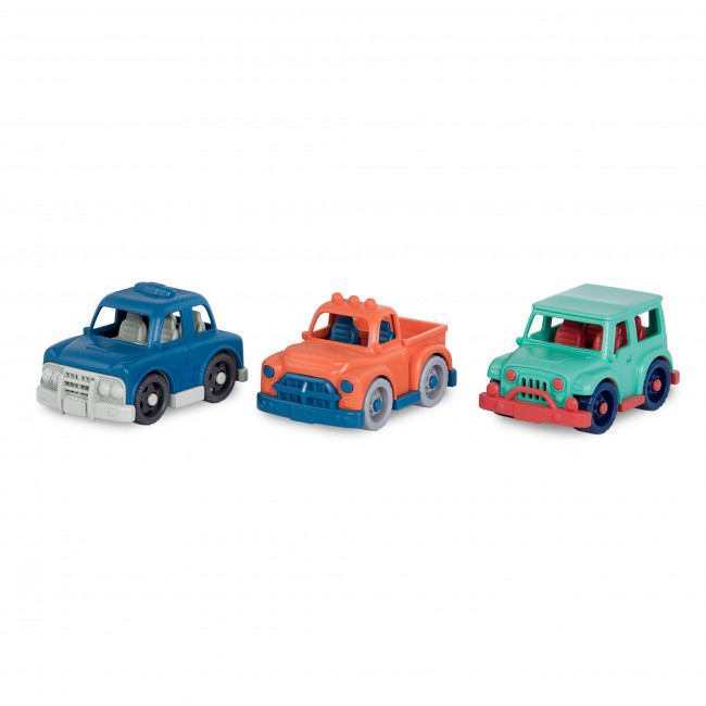 Zestaw 6 małych autek Wonder Wheels Battat - 6 Mini Riders