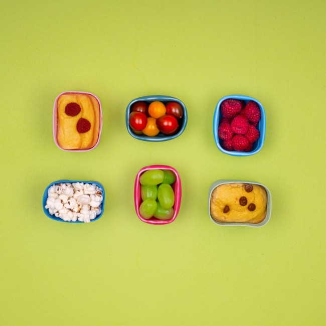 Silikonowe pojemniczki na przekąski B.box - Berry 2 szt.