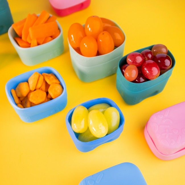 Silikonowe pojemniczki na przekąski B.box - Berry 2 szt.