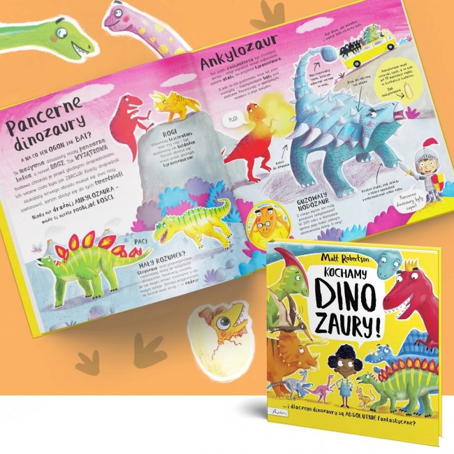 Książka "Kochamy dinozaury" Wydawnictwo Papilon