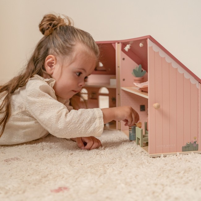 Różowy domek dla lalek Little Dutch