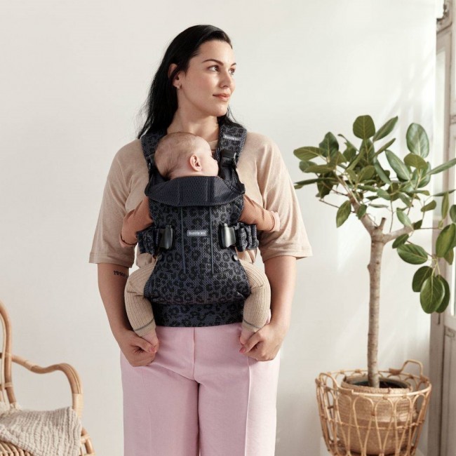 Nosidełko BABYBJORN ONE AIR 3D Mesh - Antracyt/Leopard