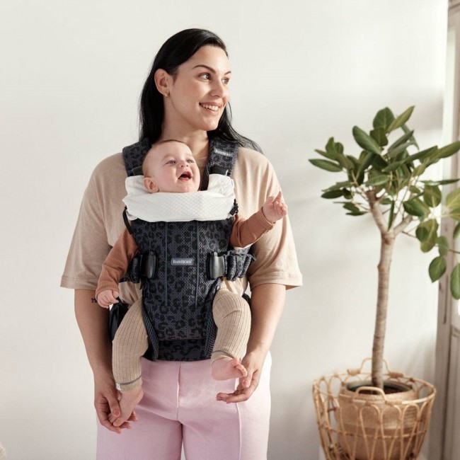 Nosidełko BABYBJORN ONE AIR 3D Mesh - Antracyt/Leopard