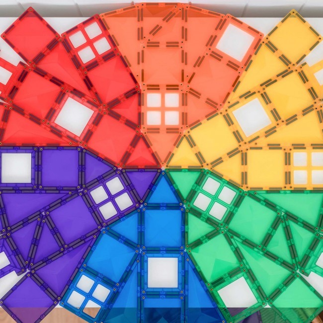 Klocki magnetyczne Connetix - Rainbow Creative Pack 102 el.