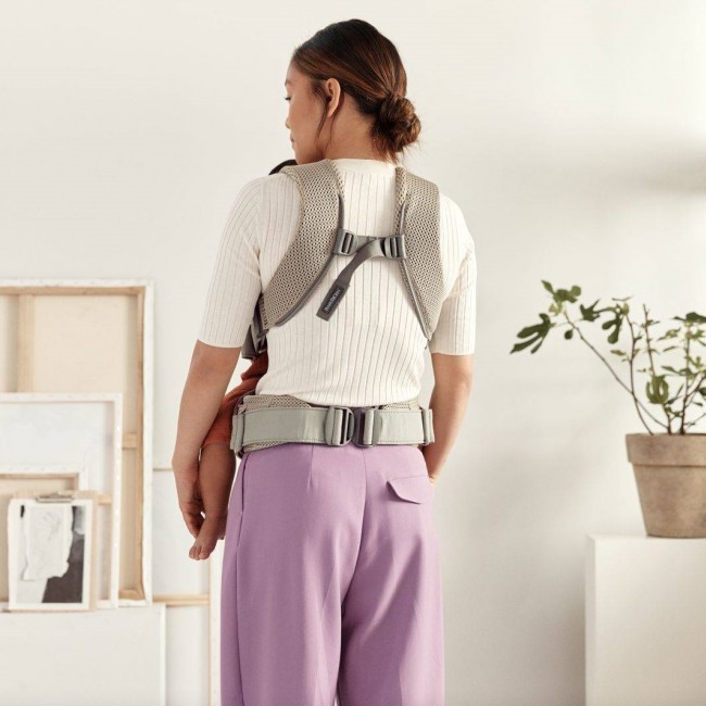 Nosidełko BABYBJORN ONE AIR 3D Mesh - Szary Beż