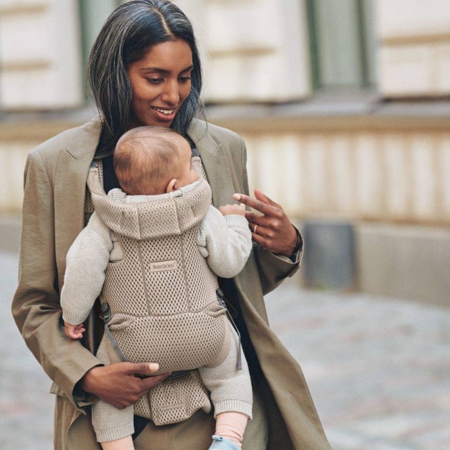 Nosidełko BABYBJORN MOVE 3D Mesh - Szary Beż
