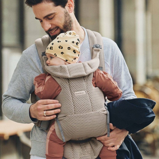 Nosidełko BABYBJORN MOVE 3D Mesh - Szary Beż
