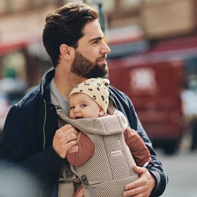 Nosidełko BABYBJORN MOVE 3D Mesh - Szary Beż