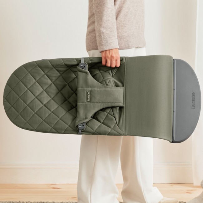 Leżaczek BABYBJORN BLISS WOVEN - Ciemny Zielony
