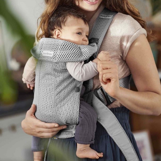 Nosidełko BABYBJORN MINI 3D Mesh - Szary