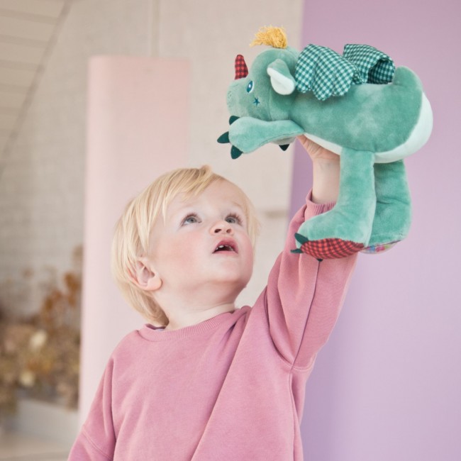 Przytulanka dźwiękowa Lilliputiens - Latający Smok Joe 9 m+
