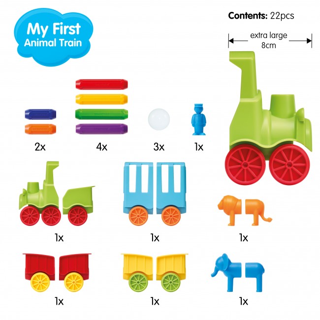 Klocki Smart Max IUVI Games - My First Animal Train