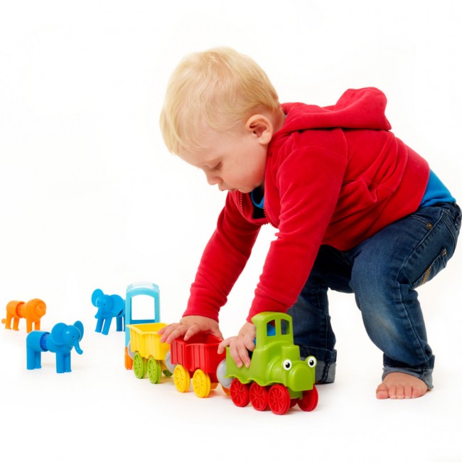 Klocki Smart Max IUVI Games - My First Animal Train
