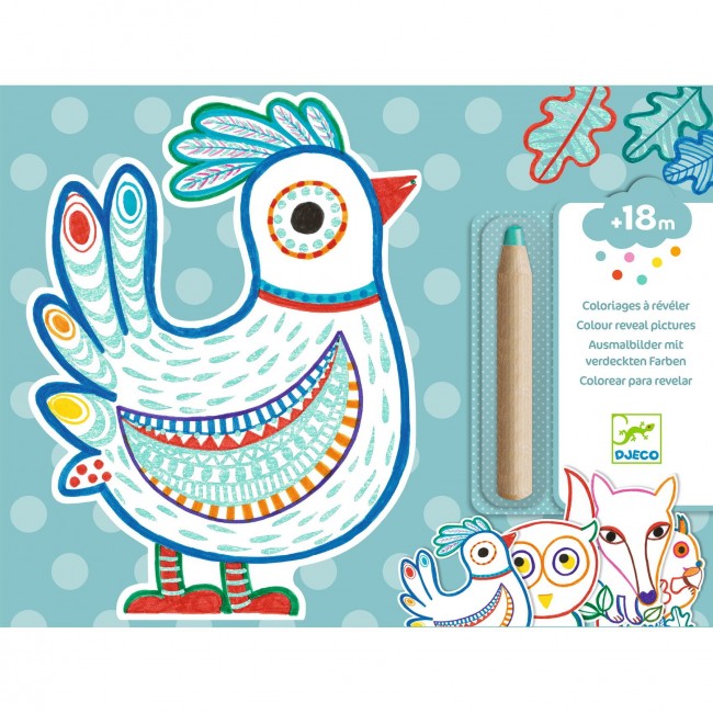 Magiczne kolorowanki Djeco - Leśne zwierzątka