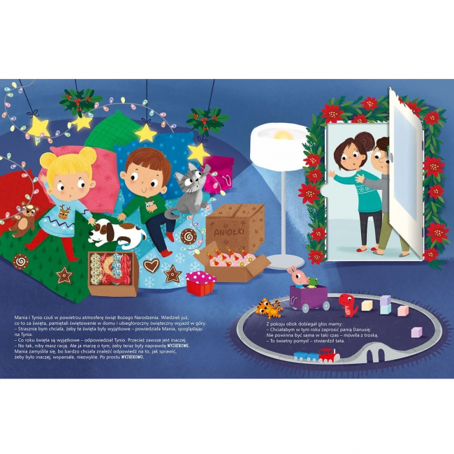 Książka "Wyjątkowe święta Mani i Tynia. Świąteczna opowieść" Wydawnictwo Jedność