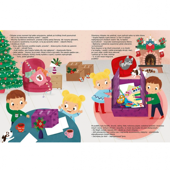 Książka "Wyjątkowe święta Mani i Tynia. Świąteczna opowieść" Wydawnictwo Jedność