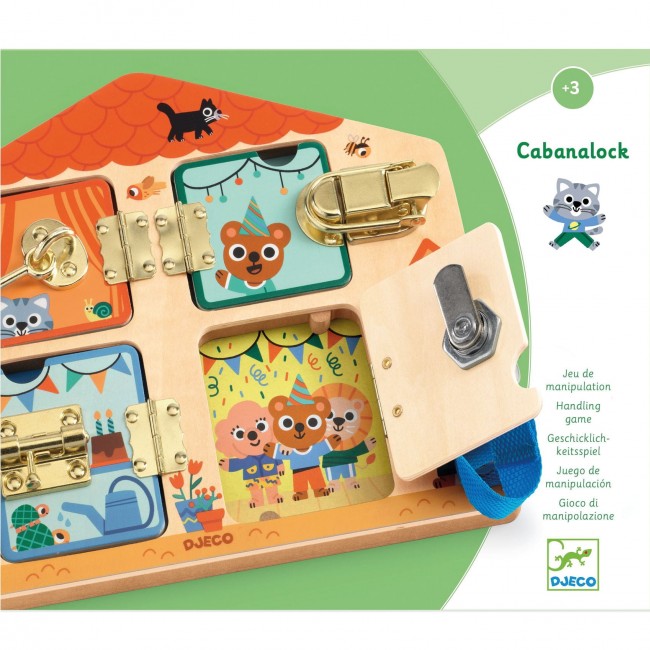 Zabawka manualna domek Djeco - Cabanalock
