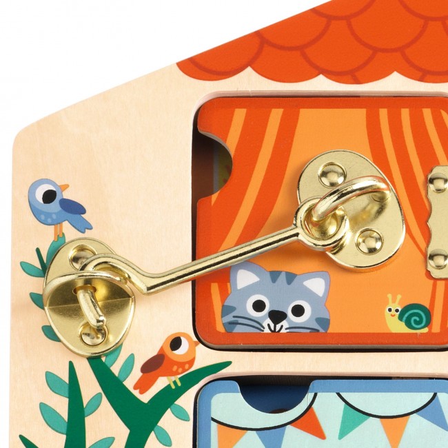 Zabawka manualna domek Djeco - Cabanalock