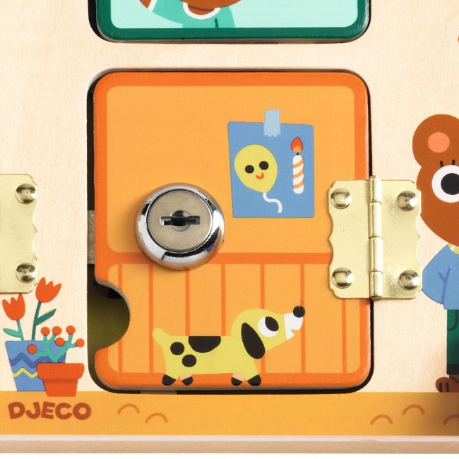 Zabawka manualna domek Djeco - Cabanalock