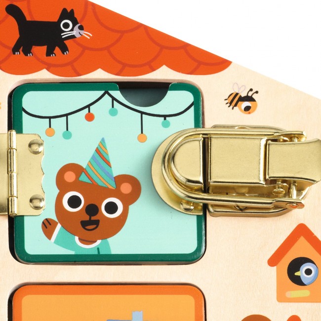 Zabawka manualna domek Djeco - Cabanalock